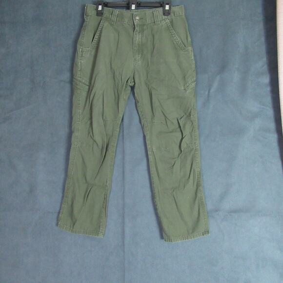 Dickies Pants Womens Size 32 Green Khaki Utility Outdoor Momcore Hiking Trousers - Picture 1 of 10